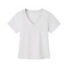 Solid color V-neck short-sleeved T-shirt women's new summer pure desire style slimming straight shoulder short top women's half-sleeved base shirt - Light flower ash