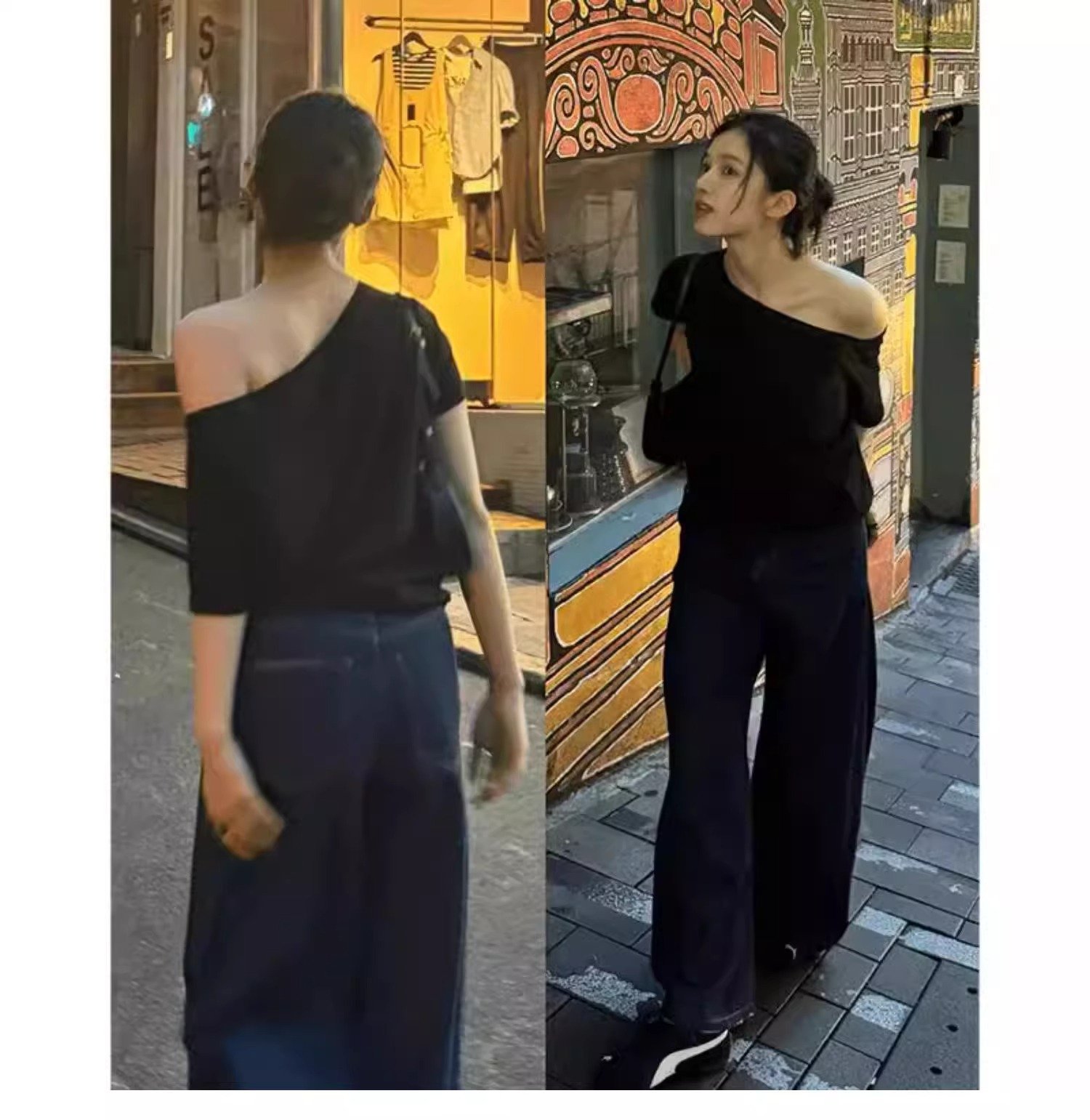 Model Wearing Dress - Side View