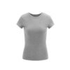 Jiezhan women's clothing|Round neck straight shoulder slim T-shirt 26 - Flower ashes