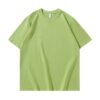 Explosive 250g pure cotton white short-sleeved T-shirt men's trendy brand solid color loose crew neck base shirt - 250 g avocado greens