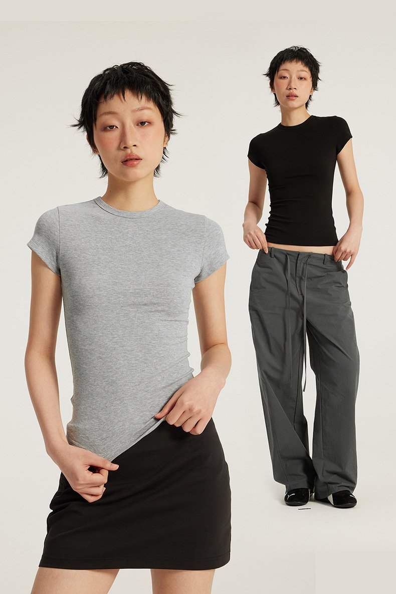 High Waisted Wide Leg Jeans Front View