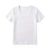 Spring Korean top, women's short-sleeved T-shirt, pure cotton, loose and slimming, inner base layer, dopamine pink women - White