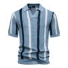 2026 Premium Men's Summer Knit Polo Shirt – Engineered for Low Return Rates & High Margins - Light blue